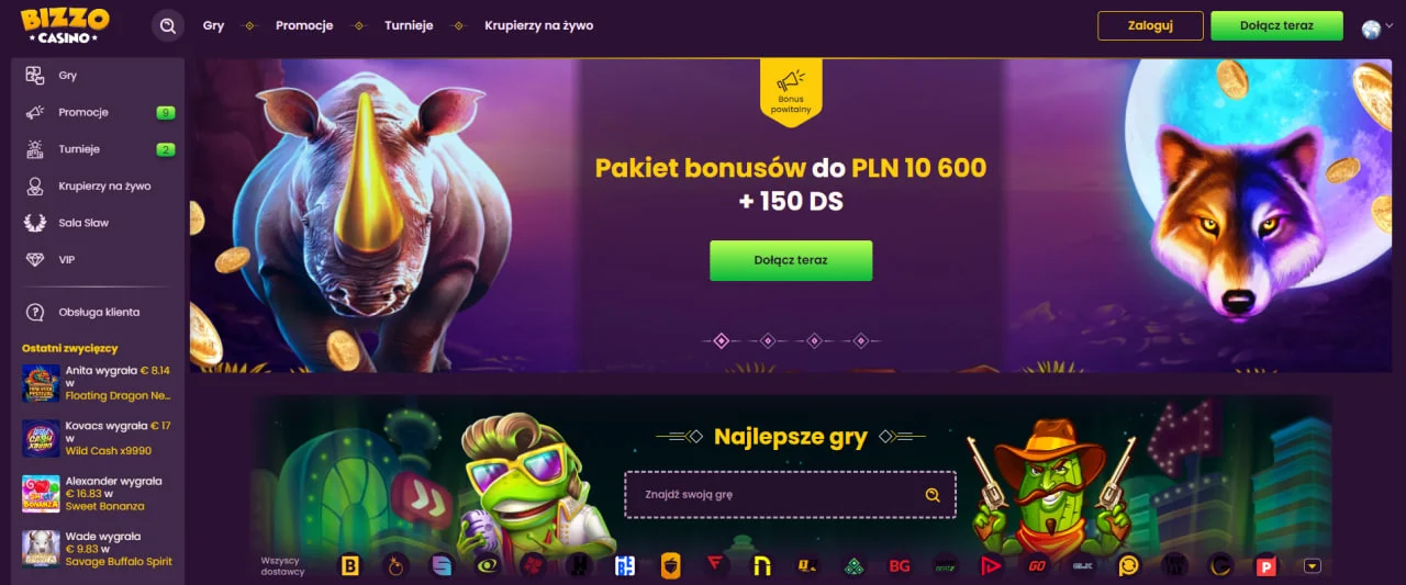 Bizzo-Casino z jeton